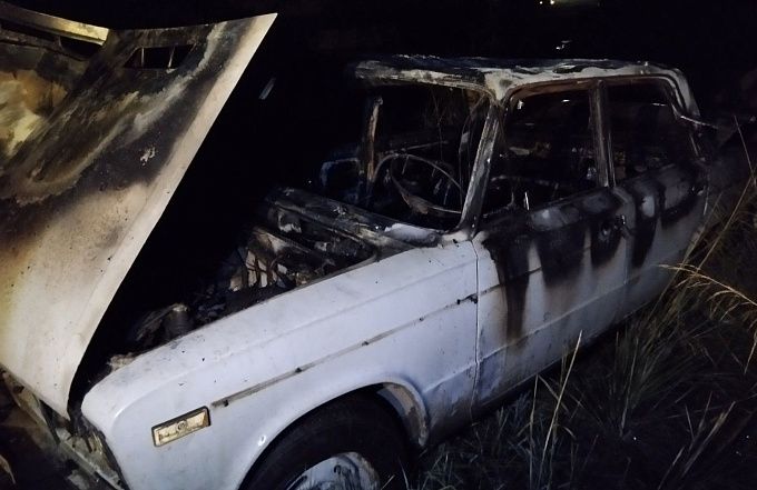 Автомобиль горел в районе Бурятии