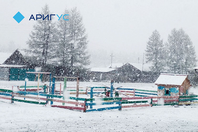 Летний снег. В Окинском районе Бурятии наступила зима (ФОТО)