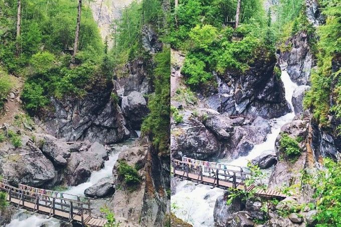 Упавший валун изменил облик популярного у туристов водопада в Бурятии
