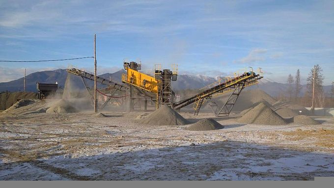 Дробильно-сортировочный комплекс запустили на севере Бурятии  Дробильно-сортировочный комплекс запустили на севере Бурятии