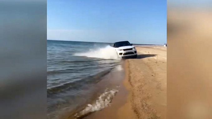 На ролик с депутатским Range Rover, рассекающим по Байкалу, отреагировал Бурприроднадзор