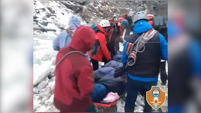 В горах Бурятии спасли туриста