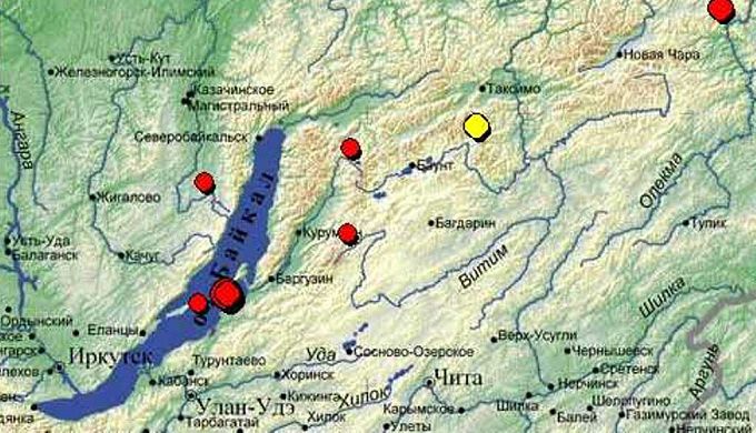 На севере Бурятии произошло землетрясение