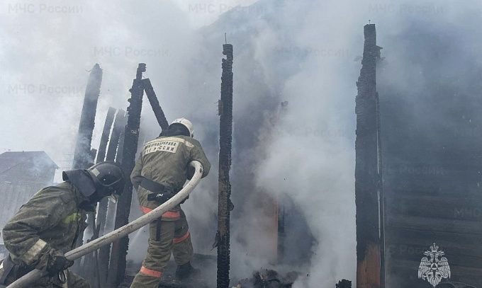 Мужчина пострадал на пожаре в Улан-Удэ