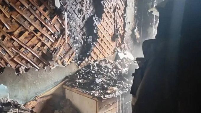 Две квартиры выгорели в районе Бурятии