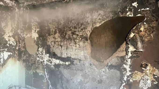 Пожилой мужчина пострадал на пожаре в районе Бурятии 