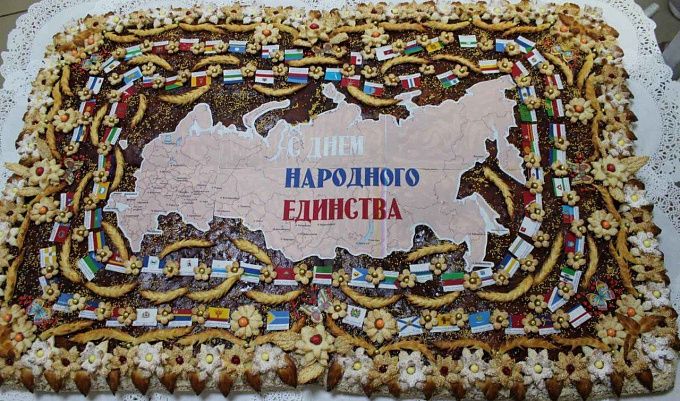 Пирог с картой России испекли в Бурятии