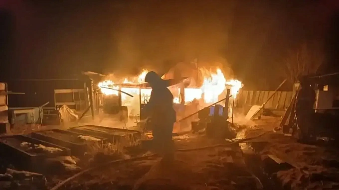 Мужчина погиб на пожаре в районе Бурятии