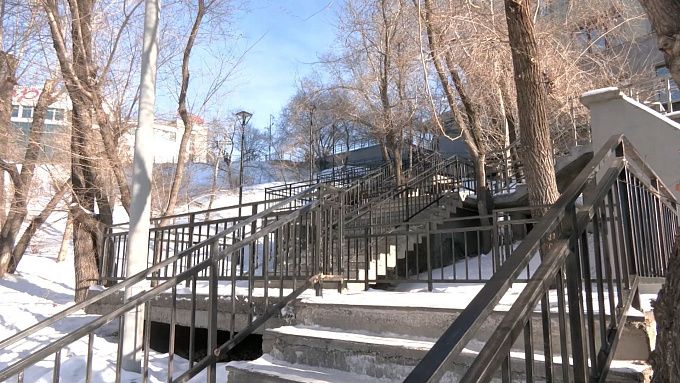 Подрядчик пообещал отремонтировать проблемную лестницу в центре Улан-Удэ до мая