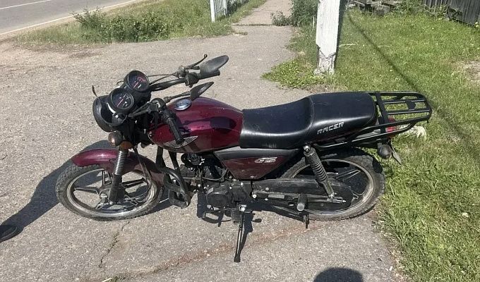 Мопедист опрокинулся в районе Бурятии