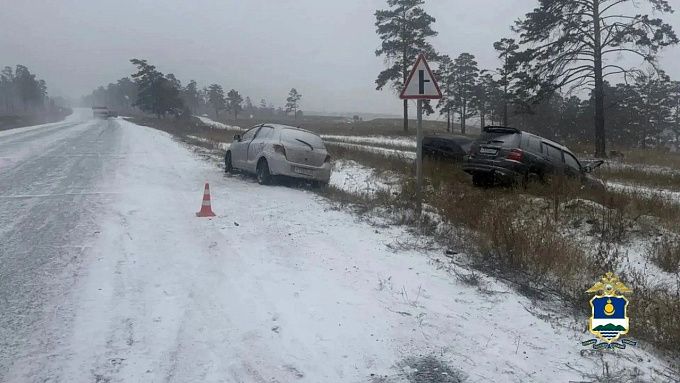 Два ДТП с разницей в полчаса произошли на одном участке трассы в Бурятии