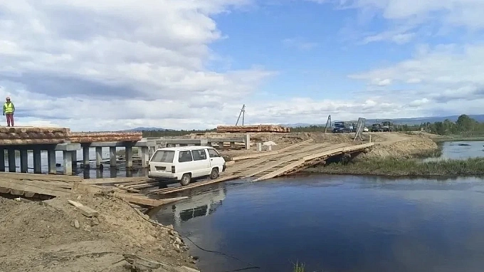В районе Бурятии восстановили объездной мост 