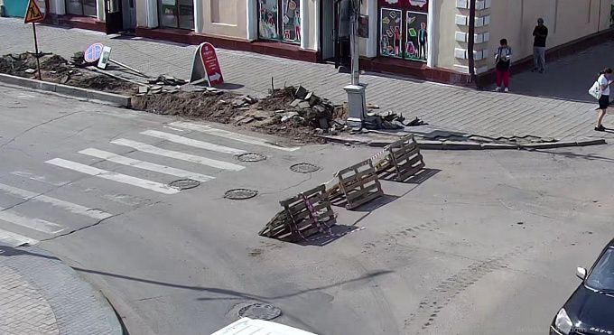 В центре Улан-Удэ ограничили движение