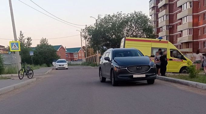 В Улан-Удэ сбили 10-летнего ребенка на велосипеде