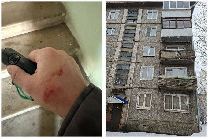 Лед рухнул на беременную женщину в Иркутске