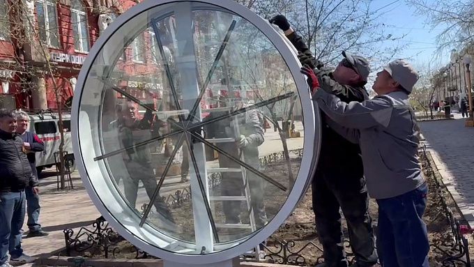 В центре Улан-Удэ установили 3D-вентилятор