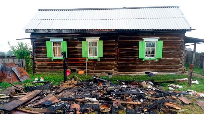 Ребенок пострадал на пожаре в районе Бурятии