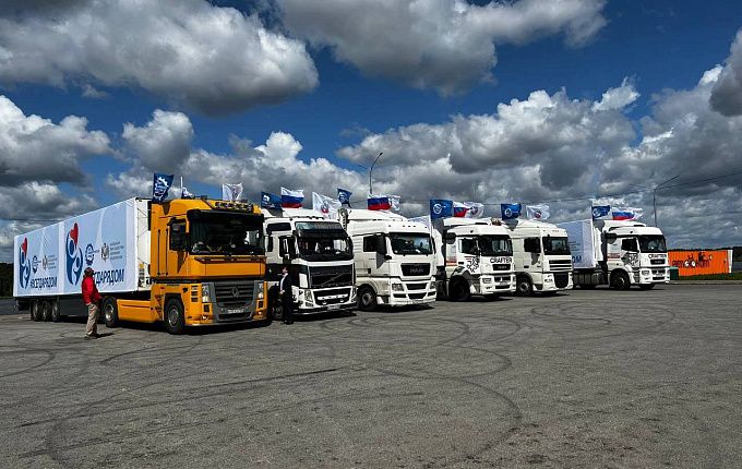 СоюзМаш передал 120 тонн помощи переселенцам Донбасса
