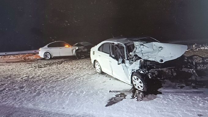 Водитель BMW устроил ДТП на «встречке» в районе Бурятии
