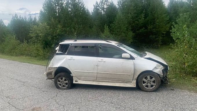 Пьяный водитель перевернулась на трассе в Бурятии