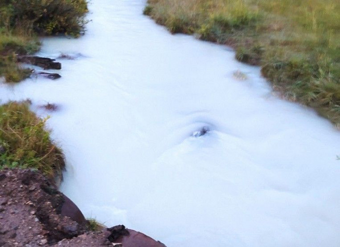 В районе Бурятии обнаружили «молочную» речку