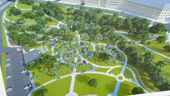 Новая зона отдыха появится в левой части Мемориала Победы в Улан-Удэ