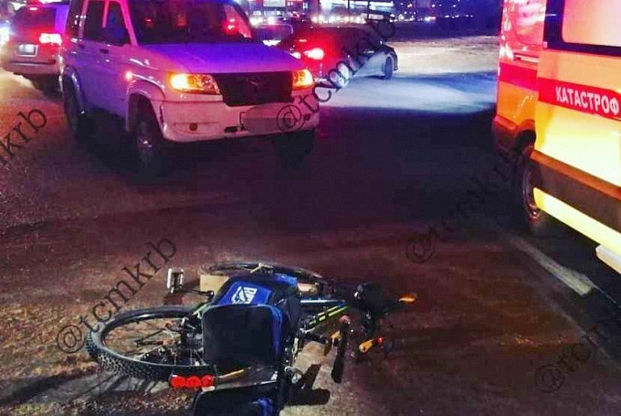 В Улан-Удэ велосипедист попал под колеса УАЗа