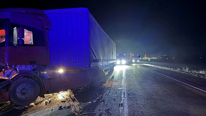 Лошадь стала причиной столкновения большегрузов в Бурятии