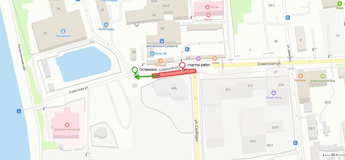 В Улан-Удэ перенесут остановку у рынка «Народный» 