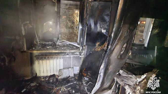 Два улан-удэнца пострадали на пожаре в многоэтажке