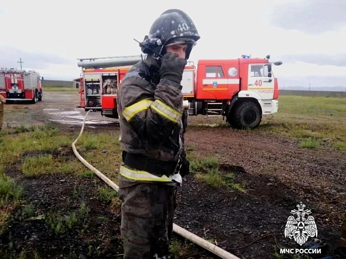 Четыре пожара потушили за сутки в Бурятии