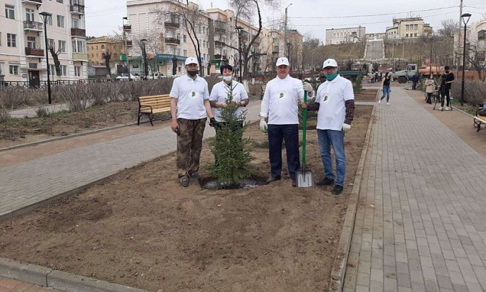 В Улан-Удэ высадили «Сад памяти» 