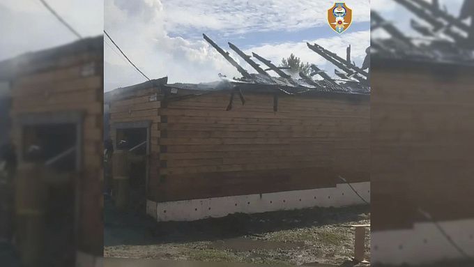 Женщина пострадала на пожаре в районе Бурятии