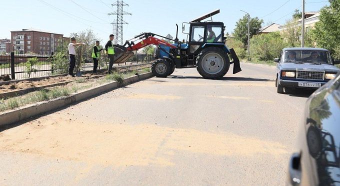 В Улан-Удэ начали дорожный ремонт на улице Жуковского