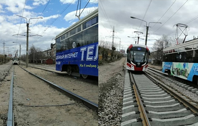 В Улан-Удэ заменили почти километр трамвайных путей