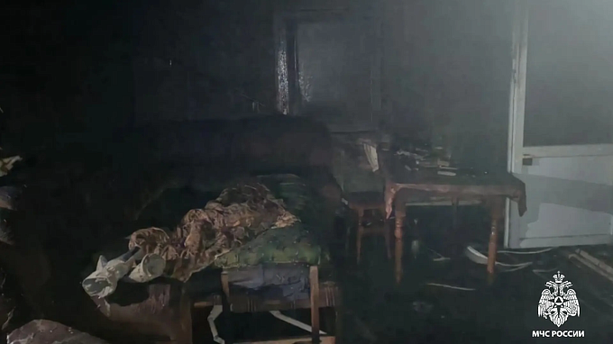 Мужчина пострадал на пожаре в Бурятии