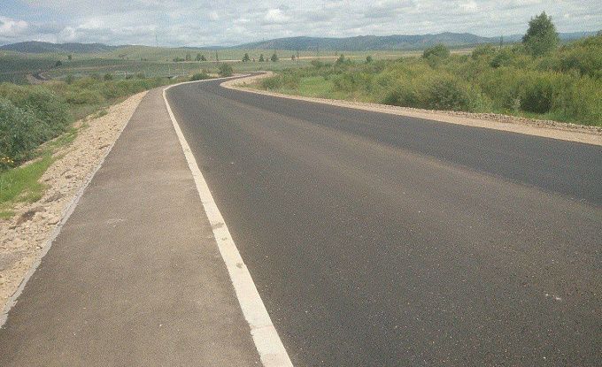 В Бурятии подъезд к поселку Онохой полностью заасфальтировали