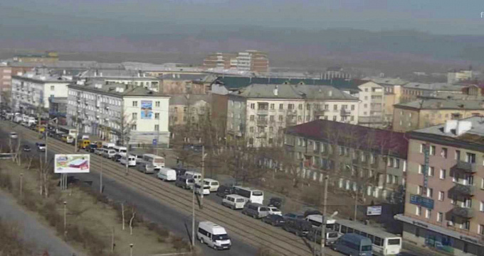 ДТП в Улан-Удэ спровоцировало большую пробку