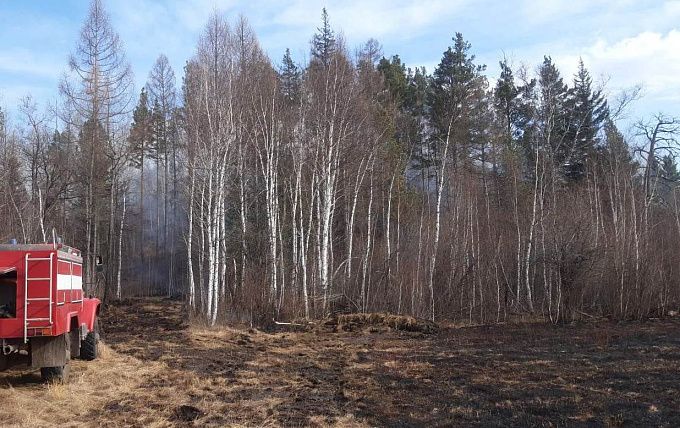 Лесной пожар вспыхнул в нацпарке в Бурятии