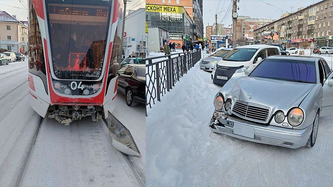 Трамваи задерживаются в Улан-Удэ из-за ДТП