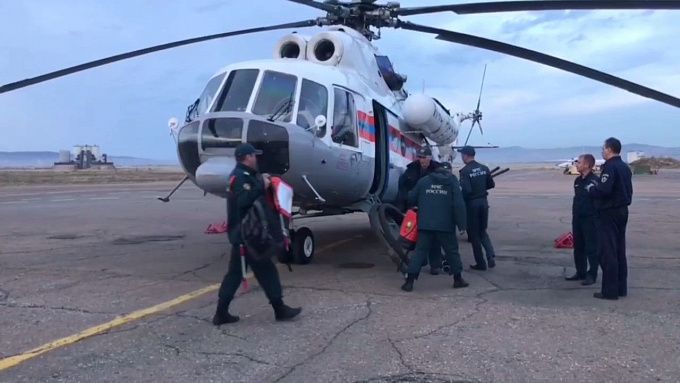 Вертолет МЧС вылетал на ликвидацию крупного пожара в районе Бурятии