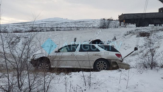 На трассе в Бурятии перевернулась «Тойота». Есть пострадавшие