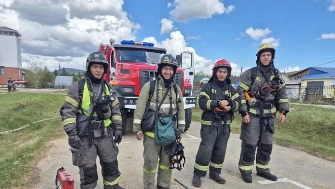 Три пожара потушили за сутки в Бурятии